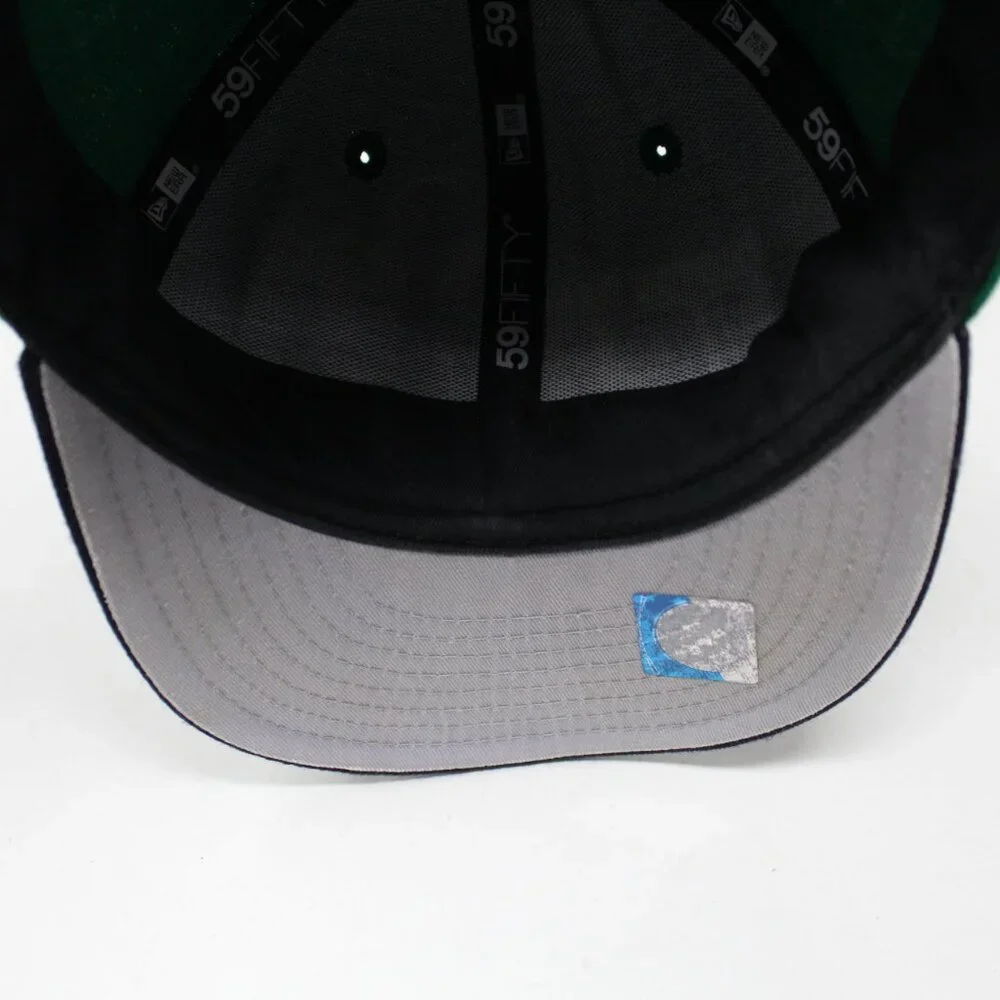 Notre Dame Irish Fitted Hat Adult sz‎ 6 1/2 Green New Era 59FIFTY NCAA Wool Cap
